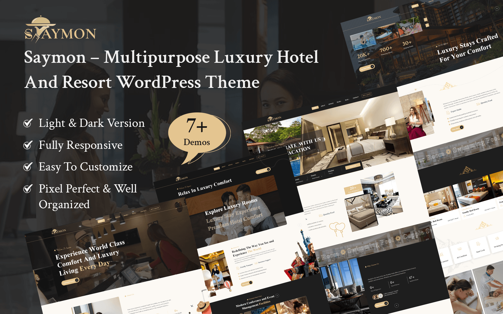 Multipurpose Luxury Hotel And Resort WordPress Theme.