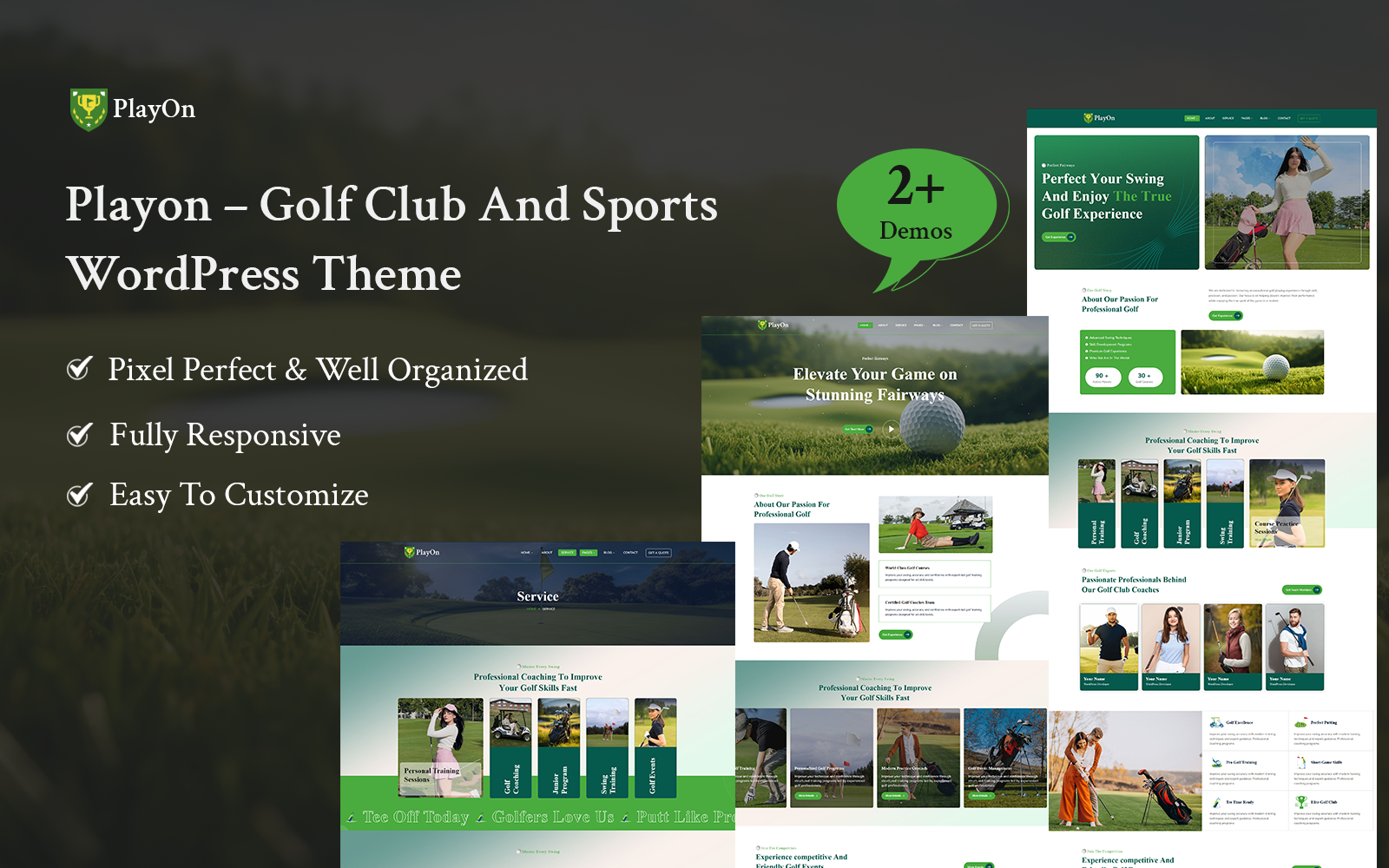 Golf Club And Sports WordPress Theme.
