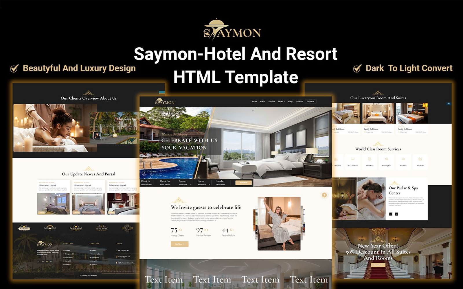 Luxary Hotel And Resort HTML5 Template
