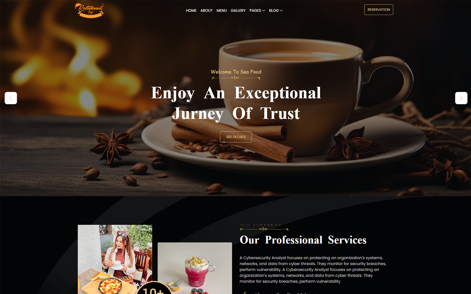 Fast Food & Restaurant HTML Template