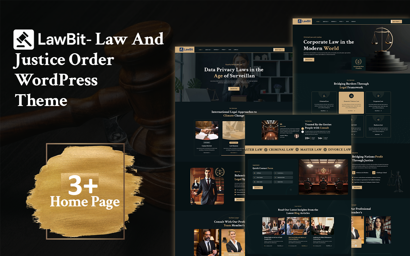 Law And Justice Order WordPress Theme.